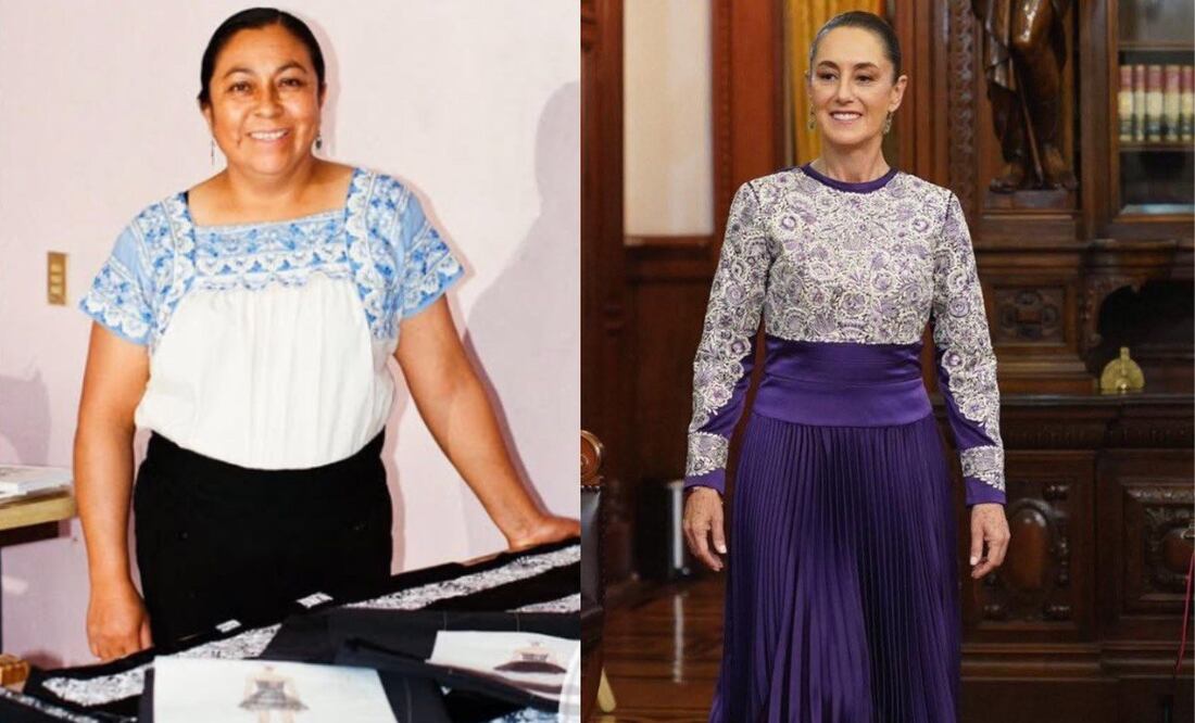 Vicky Arce, como se le conoce, ha hecho bordados para la marca de Carolina Herrera | Foto: Casa de las Artesanías de Tlaxcala/Especial