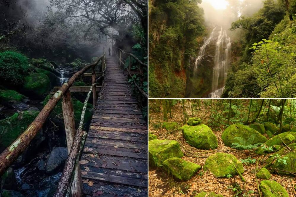 Durante la temporada de lluvias, este pueblo ofrece paisajes que parecen sacados de una película de misterio | Foto: FB Cascadas Paraiso