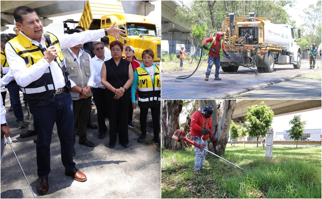 La rehabilitación de la Lateral de la Autopista Mexico-Puebla beneficiará a 73 mil habitantes | Foto: Gobierno del Estado