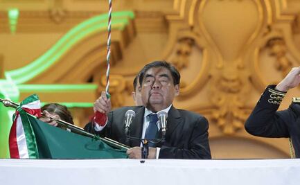 Así fue el Grito en el Palacio Municipal de Puebla