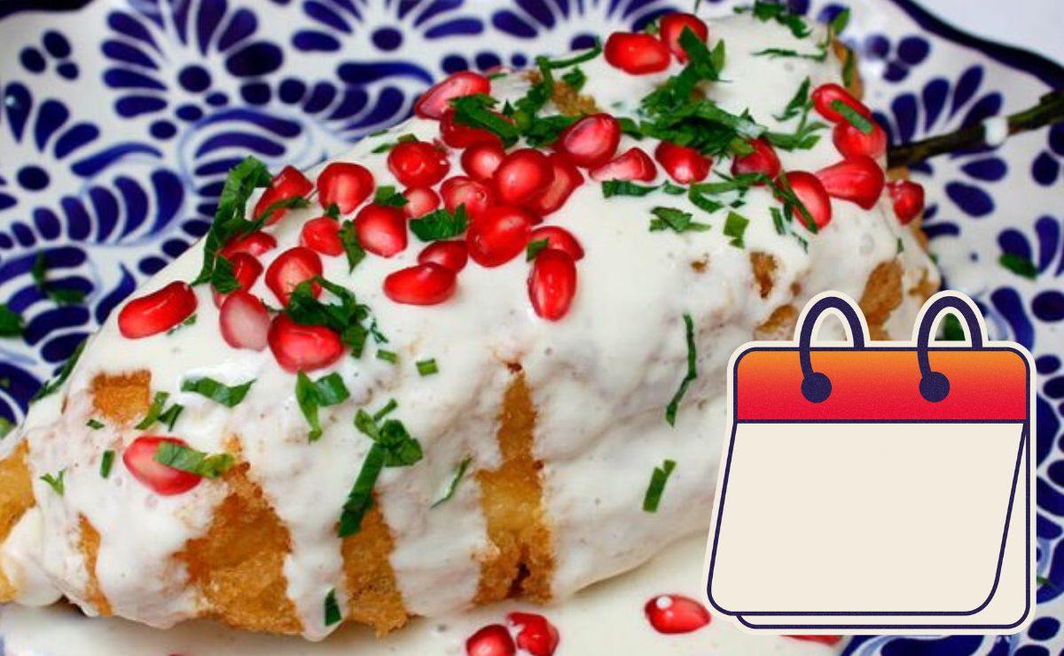 Los chiles en nogada son un platillo de temporada | Foto Especial