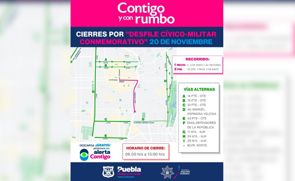 En el Desfile de este 20 de Noviembre participan alrededor de 8 mil estudiantes | EsImagen para El Universal Puebla
