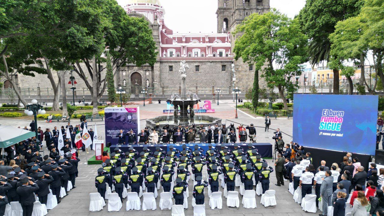 Este miércoles se graduaron más policías capitalinos | Fotos Ayuntamiento de Puebla