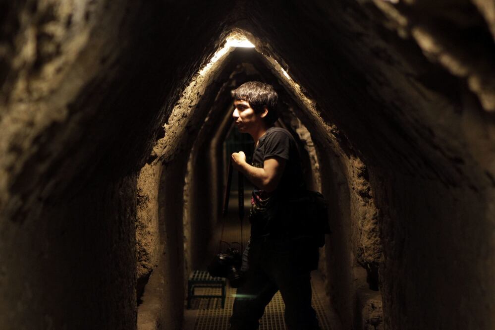 La Gran Pirámide de Cholula tiene alrededor de 8 kilómetros de túneles subterráneos. Foto: Cuartoscuro