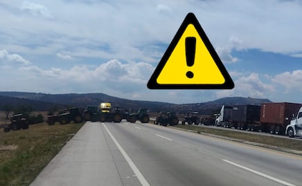 Transportistas bloquean ambos sentidos del Arco Norte