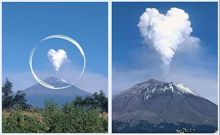 Don Goyo se pone romántico y lanza fumarola en forma de corazón