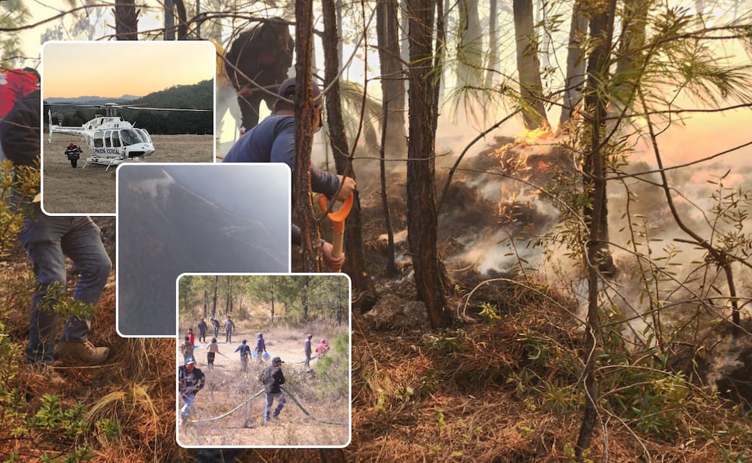 El fuego no llegó al Hospital Comunitario, sigue desalojado solamente como medida preventiva | Foto: Gobierno del Estado