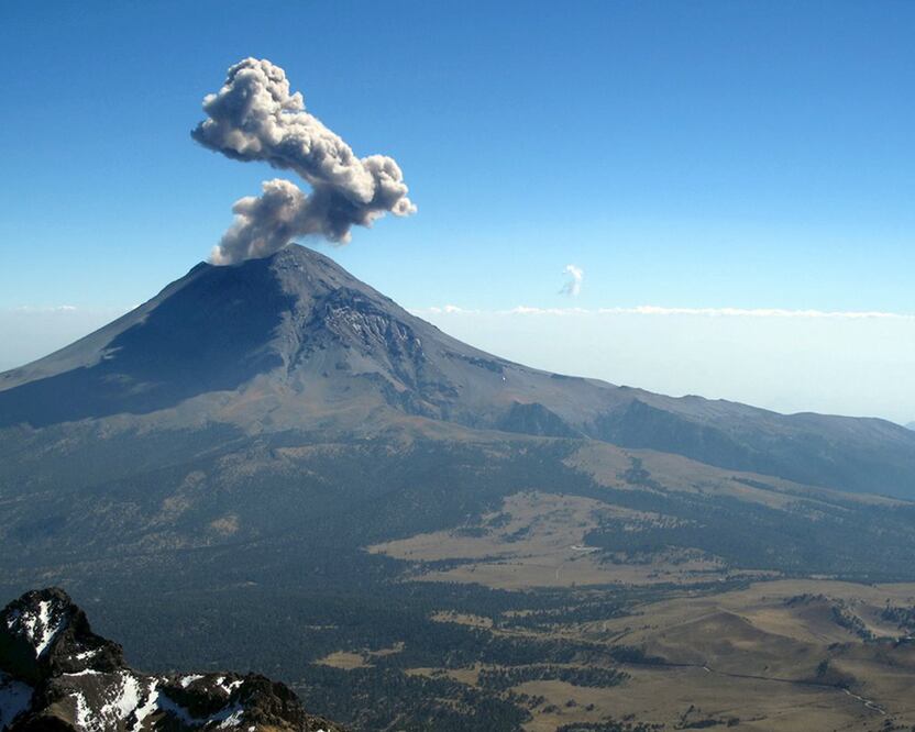 El semáforo de alerta volcánica del Popocatépetl se encuentra en color Amarillo Fase 2 | Foto: National Geographic