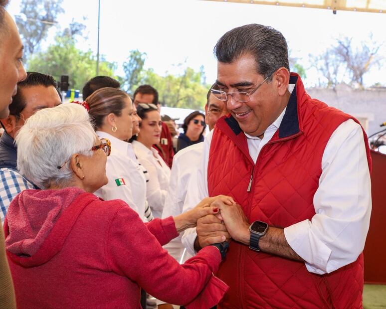 Sergio Salomón recorrió varios municipios de Puebla | Fotos Gobierno del Estado
