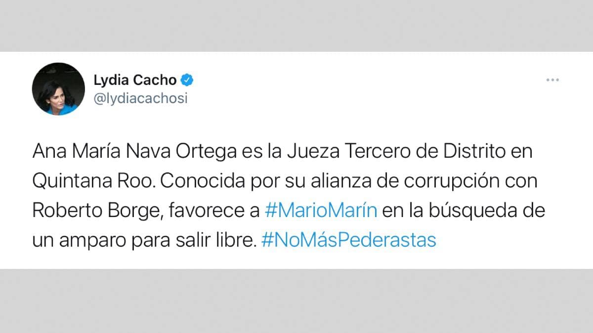Acusa Lydia Cacho que Jueza favorece a Mario Marín