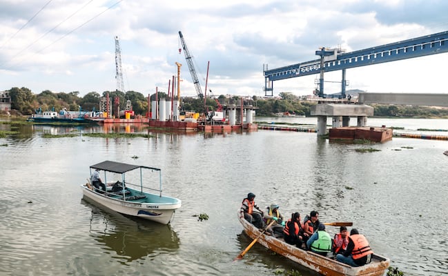 Accidente en las obras del puente de La Panga, esto pasó