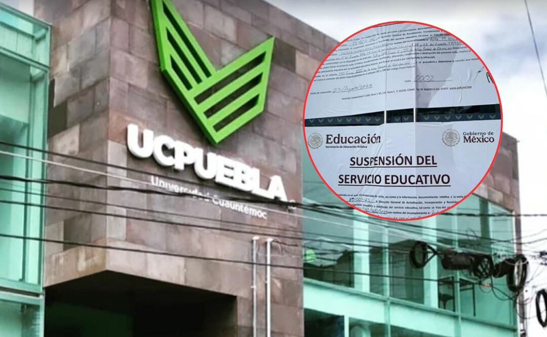 La Universidad Cuauhtémoc en la colonia La Paz de la ciudad de Puebla tiene sellos de suspensión | Foto: Especial