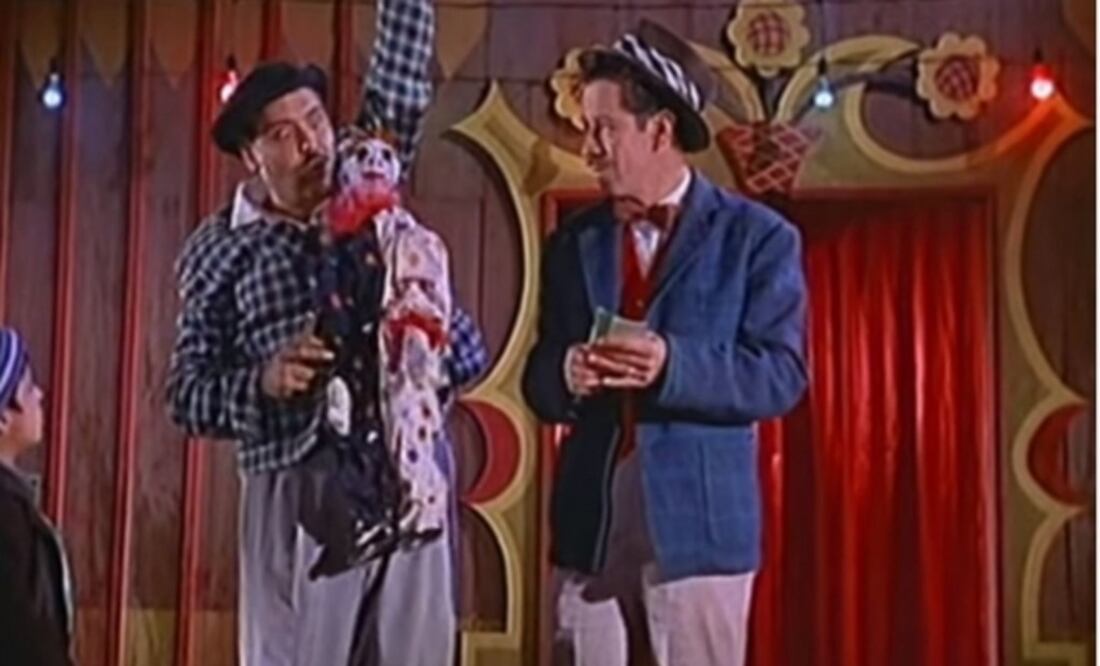 Viruta y Capulina en una escena de Cascabelito Foto: Escena de Cascabelito