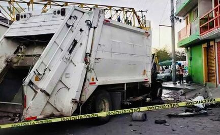 Se lo lleva el tren. Muere operador de camión de basura embestido en Grajales