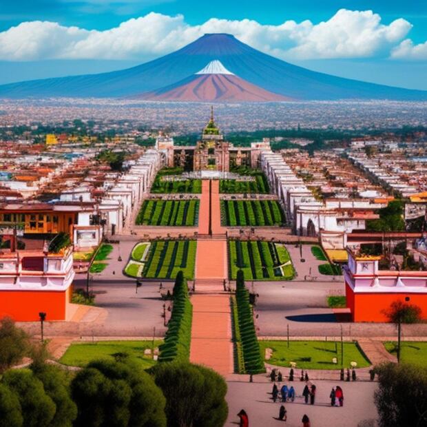 Interesante visión del futuro de la Inteligencia Artificial sobre Cholula | picsart