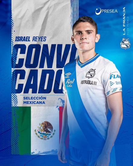 Israel Reyes del Club Puebla volvió a ser convocado a la Selección Nacional