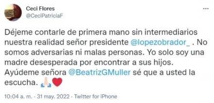 Ni Encinas ni Adán Augusto López me han atendido y "menos cumplido", responde madre buscadora a AMLO 