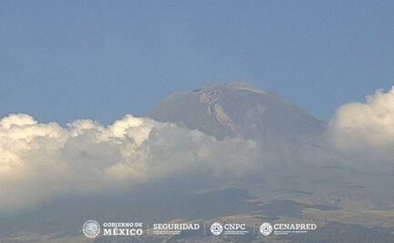 Volcán Popocatépetl emitió 25 exhalaciones en las últimas horas