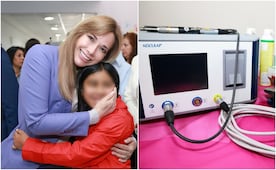 Ceci Arellano entrega donativo al Hospital de la Niñez Poblana