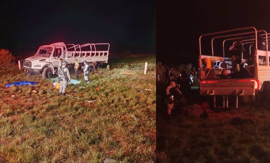 Percance de una unidad de la Guardia Nacional en la autopista Cuacnopalan-Oaxaca / Foto Redes Sociales