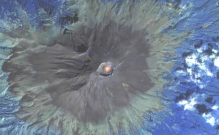 Satélite capta desde el espacio incandescencia en el Popocatépetl