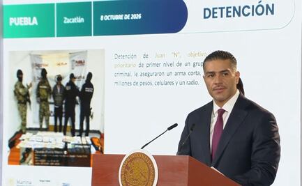 García Harfuch destaca detención de “El Moco” en Puebla