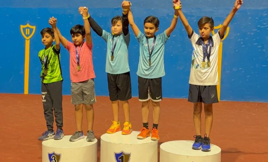 La delegación de Pelotaris Poblanos obtuvo tres medallas para Puebla | Foto: Especial