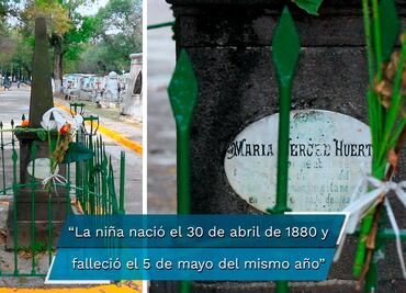La primera niña que fue enterrada en el Panteón Municipal, María Mercedes