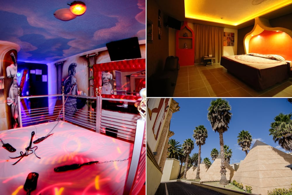 Los moteles temáticos son una opción para el 14 de febrero | Foto: Facebook Las Estrellas Motel Temático / Facebook Motel Faraón Puebla Oficial / Google Maps Motel Divertidísimo