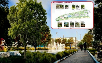 Así será el bosque urbano de la estación del CENHCH del Cablebús