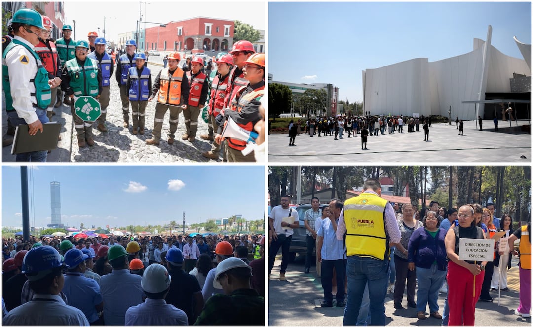 Más de 1.6 millones de poblanos participan en Simulacro Nacional | Foto: Gobierno de Puebla.