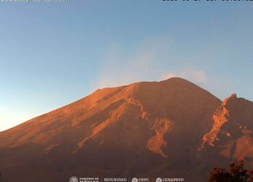 ¿Cómo amaneció el Popocatépetl? 27 de marzo 2021