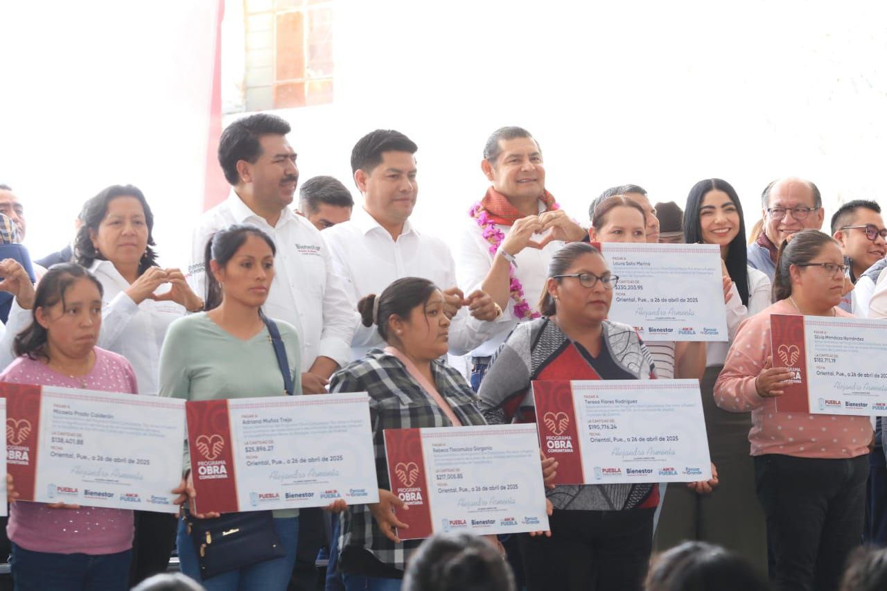 Alejandro Armenta entregó 93 apoyos del Programa de Obra Comunitaria | Fotos Gobierno del Estado