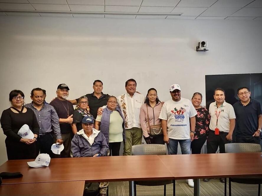 Julio Huerta se reunió con migrantes poblanos en California | ESPECIAL