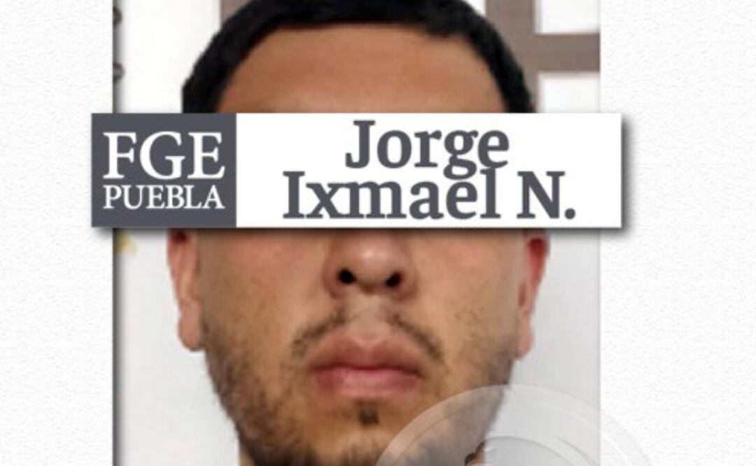 Jorge Ixmael N. presuntamente asfixió a María Gabriela para después ocultar el cuerpo en un registro de agua | IMAGEN: Fiscalía de Puebla