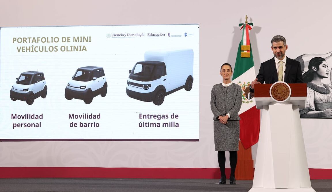 El auto eléctrico Olinia se diseña y fabrica en Puebla | Foto: Redes sociales
