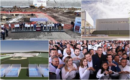 En Puebla se hacen las cosas bien, reconoce Rommel Pacheco, al arrancar construcción de Universidad del Deporte