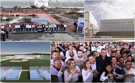 En Puebla se hacen las cosas bien, reconoce Rommel Pacheco, al arrancar construcción de Universidad del Deporte