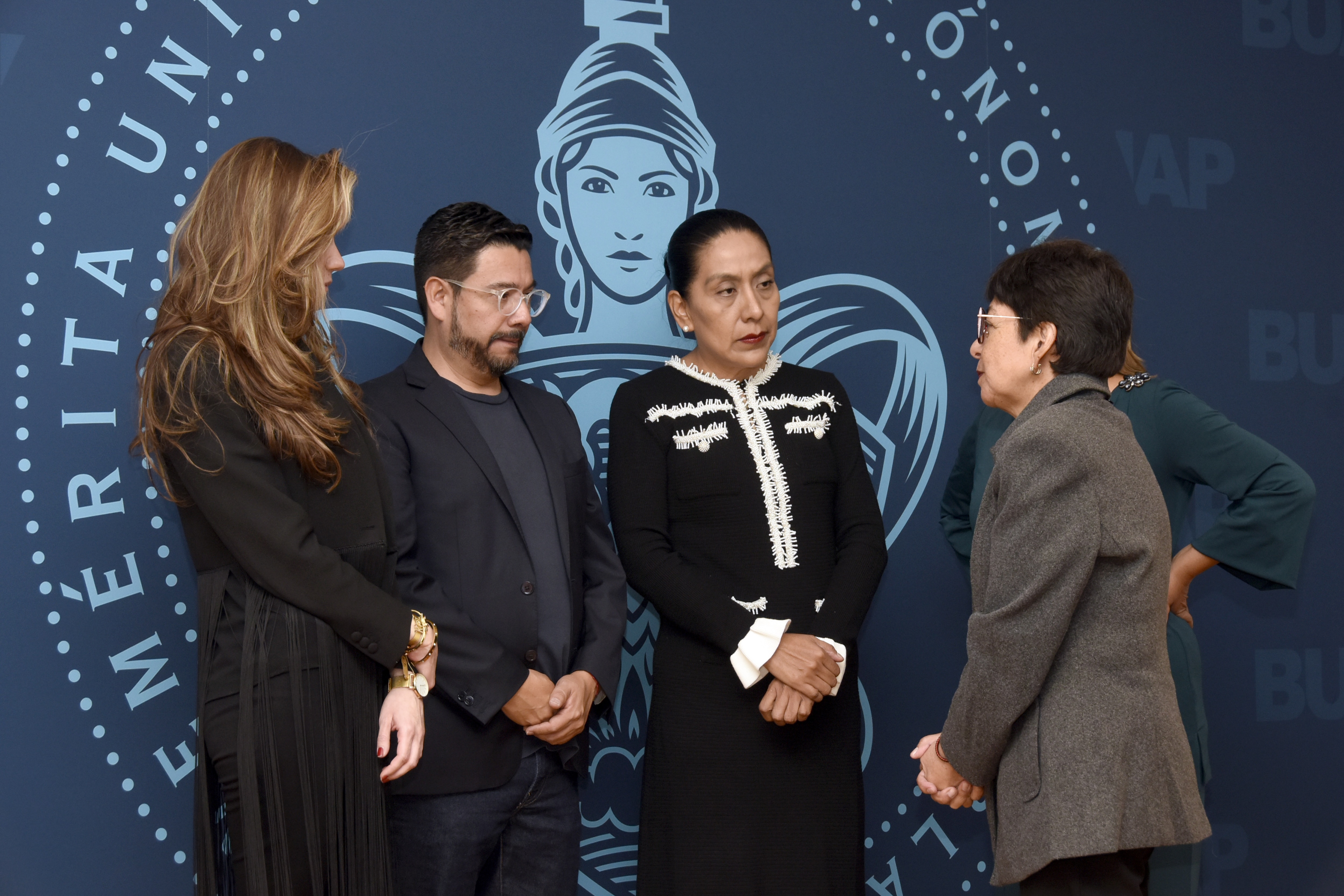 Jorge David Cortés Moreno, Edwins García Hernández, Mary Kriss Parra Górriz y Natalia González Rosas | Foto: Buap