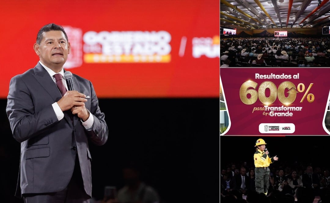 Alejandro Armenta presentó un informe por los primeros 600 días de su administración en Puebla | Foto: EsImagen/Gobierno del Estado