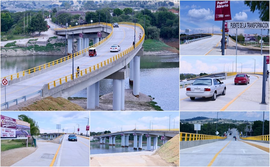 Nuevo puente de La Panga cruza el lago de Valsequillo en 90 segundos