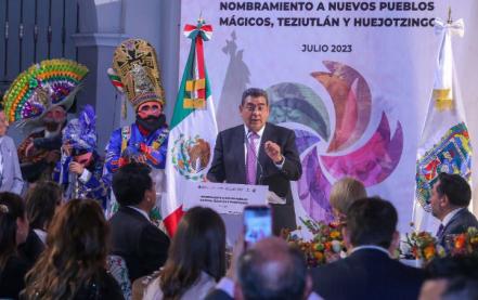 Entregan distintivo de Pueblos Mágicos a Teziutlán y Huejotzingo