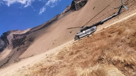 FOTOS: Así fue el rescate aéreo de un alpinista lesionado en el Iztaccíhuatl