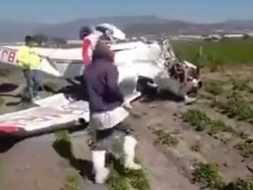 Se desploma avioneta en Tepanco de López