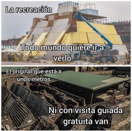 Estos son los mejores memes de la maqueta del Templo Mayor en el Zócalo