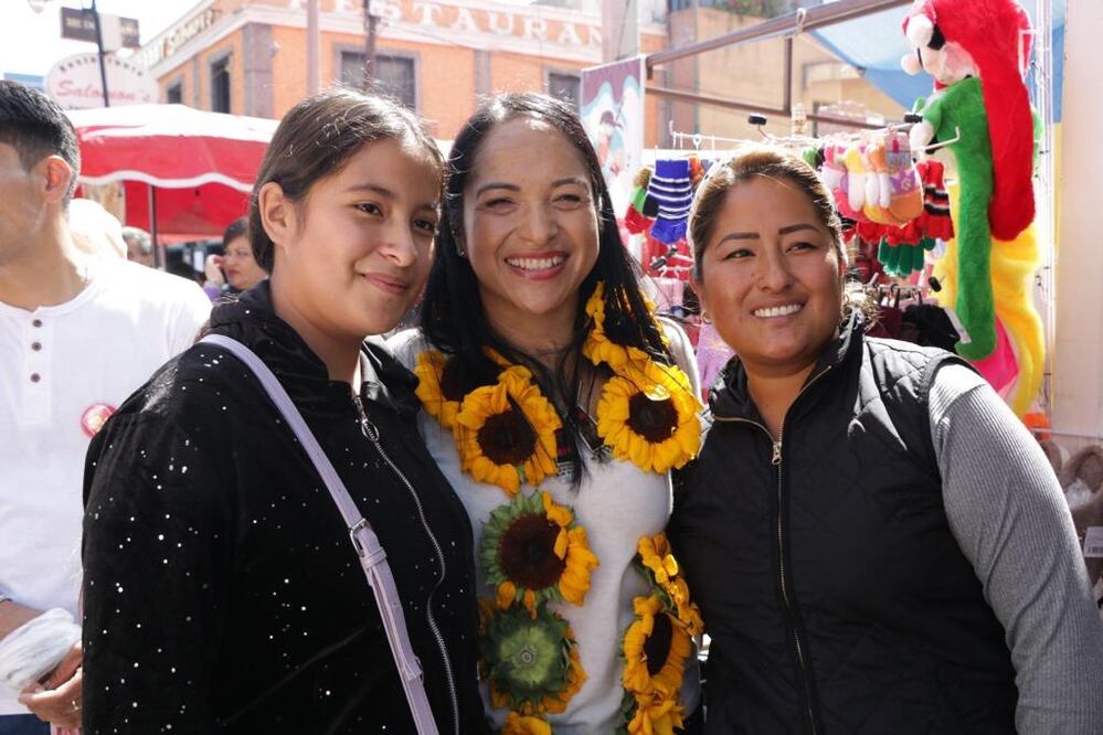 Liz Sánchez estuvo con simpatizantes en Tepeaca | Fotos Especiales para El Universal Puebla