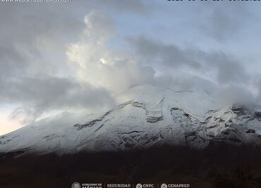 Monitoreo del volcán Popocatépetl, 13 de junio 2021