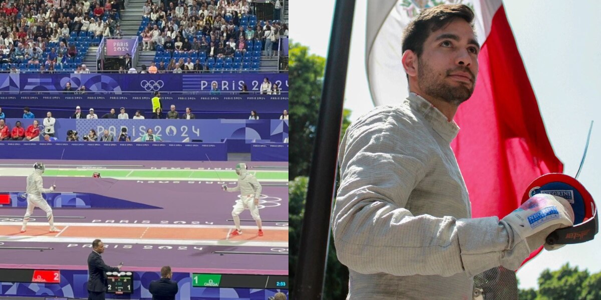 Esgrimista poblano Gibrán Zea eliminado de las Olimpiadas París 2024