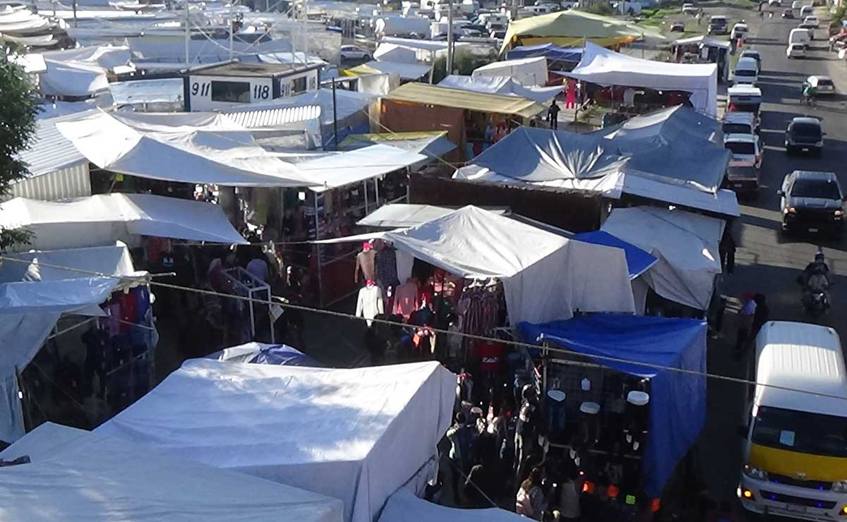 Trifulca entre comerciantes del Tianguis de Texmelucan