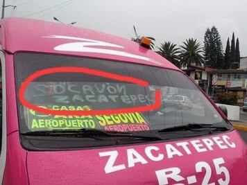 Esta combi debes tomar si al socavón de Puebla quieres llegar